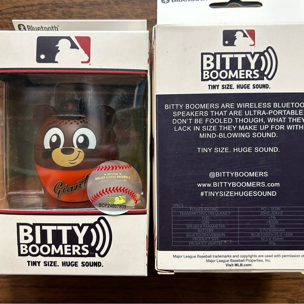 Bitty boomer MLB San Francisco Giants wireless speaker